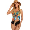 image:imageSwimsuit Coverups for Women Sarong Beach Bikini Wrap Sheer Short Skirt Chiffon Scarf for Swimwear 2026Orange Leaves