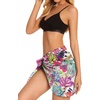 image:imageSwimsuit Coverups for Women Sarong Beach Bikini Wrap Sheer Short Skirt Chiffon Scarf for Swimwear 2026Pink Purple