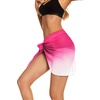 image:imageSwimsuit Coverups for Women Sarong Beach Bikini Wrap Sheer Short Skirt Chiffon Scarf for Swimwear 2026Pink White Gradient