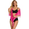 image:imageSwimsuit Coverups for Women Sarong Beach Bikini Wrap Sheer Short Skirt Chiffon Scarf for Swimwear 2026Pink White Gradient