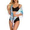 image:imageSwimsuit Coverups for Women Sarong Beach Bikini Wrap Sheer Short Skirt Chiffon Scarf for Swimwear 2026Purple Pink Gilt