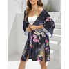 image:imageWomens Kimono Swimsuit Coverups Summer Beach Casual Loose Cardigans for Swimwear 2026Boho Pink Purple Floral