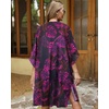 image:imageWomens Kimono Swimsuit Coverups Summer Beach Casual Loose Cardigans for Swimwear 2026Deap Purple Leaf