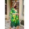image:imageWomens Kimono Swimsuit Coverups Summer Beach Casual Loose Cardigans for Swimwear 2026Green Yellow Clover