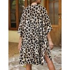 image:imageWomens Kimono Swimsuit Coverups Summer Beach Casual Loose Cardigans for Swimwear 2026Leopard Print