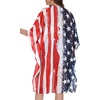 image:imageWomens Kimono Swimsuit Coverups Summer Beach Casual Loose Cardigans for Swimwear 2026Red Stripe Stars