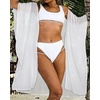 image:imageWomens Kimono Swimsuit Coverups Summer Beach Casual Loose Cardigans for Swimwear 2026Soild White