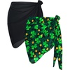 Black and Black Green Clover