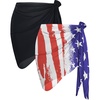 Black and Blue Red Flag Star