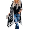 image:imageWomens Kimono Swimsuit Coverups Summer Beach Casual Loose Cardigans for Swimwear 2026Black Boho