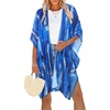 Blue White Smudge
