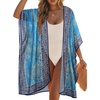 Blue Yellow Paisley Print