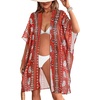 Red Stripe Ethnic Print