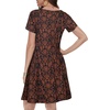 image:imageSummer Dresses for Women Casual Tshirt Short Sleeve Floral Sundress Beach Cover Ups with Pockets 2026A Black Orange Floral
