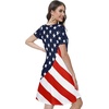 image:imageSummer Dresses for Women Casual Tshirt Short Sleeve Floral Sundress Beach Cover Ups with Pockets 2026American Flag