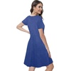 image:imageSummer Dresses for Women Casual Tshirt Short Sleeve Floral Sundress Beach Cover Ups with Pockets 2026B Royal Blue