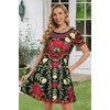 image:imageSummer Dresses for Women Casual Tshirt Short Sleeve Floral Sundress Beach Cover Ups with Pockets 2026Boho
