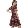 image:imageSummer Dresses for Women Casual Tshirt Short Sleeve Floral Sundress Beach Cover Ups with Pockets 2026Brown Boho