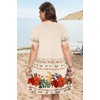 image:imageSummer Dresses for Women Casual Tshirt Short Sleeve Floral Sundress Beach Cover Ups with Pockets 2026C Apricot Flower