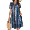Blue Boho Stripe
