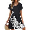 Black White Floral