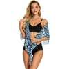 image:imageSwimsuit Coverups for Women Sarong Beach Bikini Wrap Sheer Short Skirt Chiffon Scarf for Swimwear 2026Pink Green Leopard
