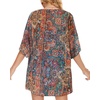 image:imageWomens Floral Print Puff Sleeve Kimono Cardigan Loose Cover Up Casual Blouse Tops 2026Bohemia Print