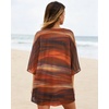 image:imageWomens Floral Print Puff Sleeve Kimono Cardigan Loose Cover Up Casual Blouse Tops 2026Brown Abstract Pattern