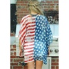 image:imageWomens Floral Print Puff Sleeve Kimono Cardigan Loose Cover Up Casual Blouse Tops 2026Us Flag Print