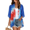 Blue Red Tie Dye