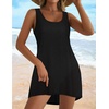 image:imageCHICGAL Swimsuit Coverup for Women Summer Sleeveless Beach Dress Tank Bikini Bathing Suit Cover Up 2026A Black