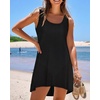 image:imageCHICGAL Swimsuit Coverup for Women Summer Sleeveless Beach Dress Tank Bikini Bathing Suit Cover Up 2026A Black