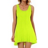 image:imageCHICGAL Swimsuit Coverup for Women Summer Sleeveless Beach Dress Tank Bikini Bathing Suit Cover Up 2026A Bright Green