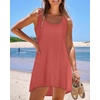 image:imageCHICGAL Swimsuit Coverup for Women Summer Sleeveless Beach Dress Tank Bikini Bathing Suit Cover Up 2026A Coral Pink