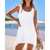 image:imageCHICGAL Swimsuit Coverup for Women Summer Sleeveless Beach Dress Tank Bikini Bathing Suit Cover Up 2026A White