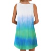 image:imageCHICGAL Swimsuit Coverup for Women Summer Sleeveless Beach Dress Tank Bikini Bathing Suit Cover Up 2026Blue Green
