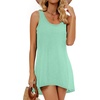 image:imageCHICGAL Swimsuit Coverup for Women Summer Sleeveless Beach Dress Tank Bikini Bathing Suit Cover Up 2026Light Green