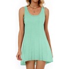 image:imageCHICGAL Swimsuit Coverup for Women Summer Sleeveless Beach Dress Tank Bikini Bathing Suit Cover Up 2026Light Green