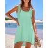 image:imageCHICGAL Swimsuit Coverup for Women Summer Sleeveless Beach Dress Tank Bikini Bathing Suit Cover Up 2026Light Green