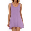 image:imageCHICGAL Swimsuit Coverup for Women Summer Sleeveless Beach Dress Tank Bikini Bathing Suit Cover Up 2026Light Purple