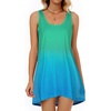 image:imageCHICGAL Swimsuit Coverup for Women Summer Sleeveless Beach Dress Tank Bikini Bathing Suit Cover Up 2026Tiedyed Sky Blue