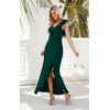 image:imageWEACZZY Women V Neck Maxi Dress Sexy Elegant Evening Party Prom Dress Cocktail Party Long Dresses 2026Dark Green
