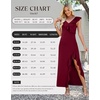 image:imageWEACZZY Women V Neck Maxi Dress Sexy Elegant Evening Party Prom Dress Cocktail Party Long Dresses 2026Dark Green