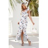 image:imageWEACZZY Women V Neck Maxi Dress Sexy Elegant Evening Party Prom Dress Cocktail Party Long Dresses 2026Gray Leaved Peony