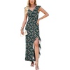 image:imageWEACZZY Women V Neck Maxi Dress Sexy Elegant Evening Party Prom Dress Cocktail Party Long Dresses 2026Green Gladiolus