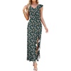 image:imageWEACZZY Women V Neck Maxi Dress Sexy Elegant Evening Party Prom Dress Cocktail Party Long Dresses 2026Green Gladiolus