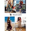 image:imageWEACZZY Womens 2026 Summer Dresses V Neck Spaghetti Strap Sundress Casual Beach Flowy Mini Dress with PocketsSunflower White