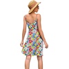 image:imageWEACZZY Summer Dresses for Women 2025 Sexy Wrap Neck Flower Sundress Flowy Beach Mini Casual Dresses with PocketsColor Flower Blue