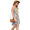 image:imageWEACZZY Summer Dresses for Women 2025 Sexy Wrap Neck Flower Sundress Flowy Beach Mini Casual Dresses with PocketsColor Flower Blue