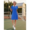 image:imageWEACZZY Women Tshirt Dress Short Sleeve Polo Dresses Easy Classic Summer DressesRoyal Blue
